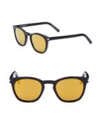 Saint Laurent 49mm Mirrored Square Sunglasses