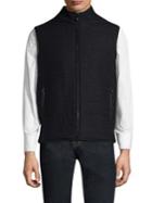 Corneliani Reversible Quilted Stand Collar Vest