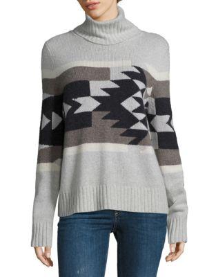 360 Cashmere Willa Aztec Turtleneck Cashmere Sweater