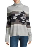 360 Cashmere Willa Aztec Turtleneck Cashmere Sweater