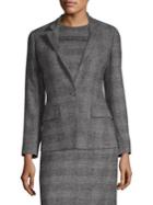 Agnona Alpaca And Wool-blend Fitted Jacket