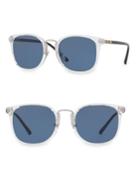 Burberry Square Frame Clear Sunglasses