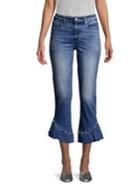 Paige Hoxton High Rise Flared Pearl Jeans