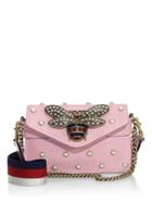 Gucci Broadway Pearly Embellished Leather Clutch