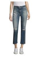 Ag Isabel Distressed Cropped Jeans