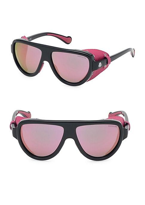 Moncler 57mm Mirrored Shield Sunglasses