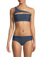Mikoh Swimwear Kaila One Shoulder Bikini Top