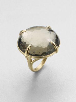 Ippolita 18k Yellow Gold Pyrite Doublet Cocktail Ring