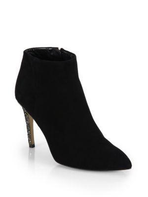 Kate Spade New York Niko Glitter & Suede Ankle Boots