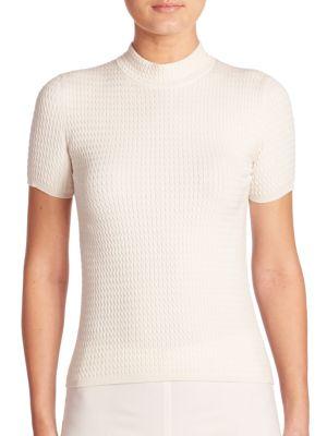 Akris Stretch Cable Knit Pullover