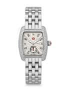 Michele Watches Urban Mini 16 Diamond & Stainless Steel Bracelet Watch