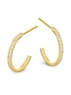 Lana Jewelry Flawless Mini Diamond & 14k Yellow Gold Hoop Earrings