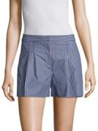 Michael Michael Kors Pane Striped Pleated Shorts