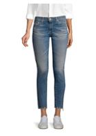 Ag Distressed Ankle Crop Jeans