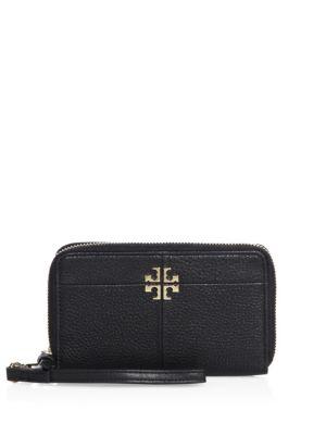 Tory Burch Ivy Leather Smartphone Wristlet