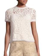Red Valentino Floral Lace Top