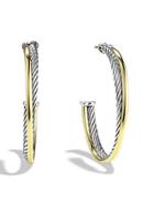 David Yurman Crossover Extra-large Hoop Earrings With Gold