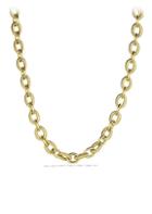 David Yurman Large Oval Link Necklace In 18k Gold