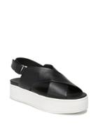 Vince Weslan Leather Flatform Sandals