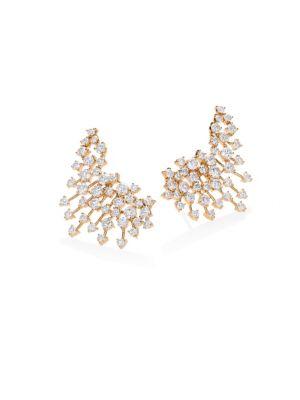 Hueb Luminus Diamond & 18k Yellow Gold Earrings