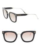 Tom Ford Alex 51mm Mirrored Square Sunglasses