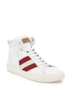 Bally Hedern Leather Mid-top Sneakers