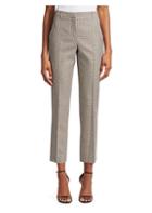 Givenchy Micro Check Tailored Wool Trousers