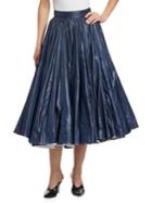 Calvin Klein 205w39nyc Shiny Nylon A-line Skirt