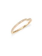 Repossi Antifer Diamond Pave 18k Rose Gold Heart Ring