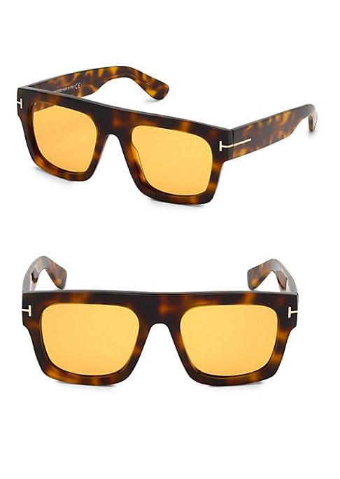 Tom Ford Fausto 53mm Square Sunglasses