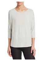 Majestic Filatures Relaxed Three-quarter Sleeve Pullover