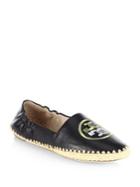 Tory Burch Darien Leather Espadrille Loafers
