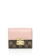 Gucci Padlock Gg Supreme Leather French Flap Wallet