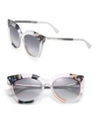 Fendi 53mm Oversized Cat Eye Sunglasses