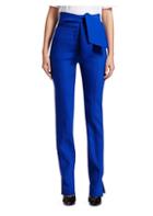 Valentino Wool & Silk Belted Trousers