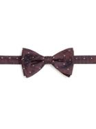 Saks Fifth Avenue Collection Pindot Floral Pre-tied Bow Tie