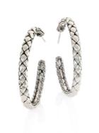John Hardy Legends Cobra Sterling Silver Hoop Earrings/1.5