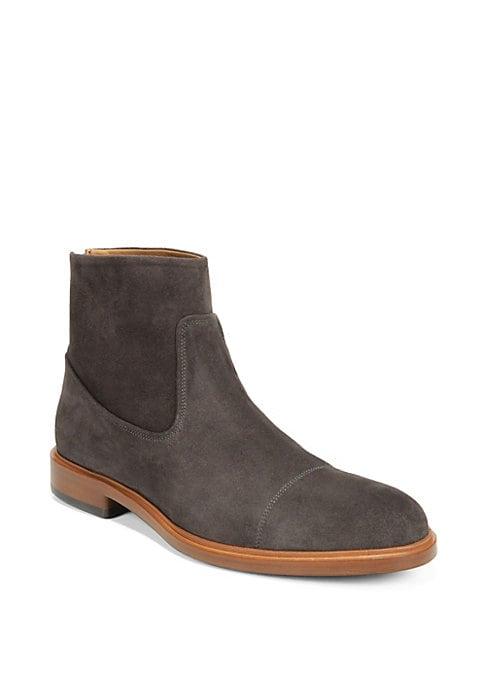 Vince Beckett Suede Cap Toe Ankle Boots