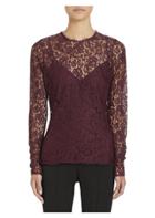 Givenchy Lace Overlay Blouse