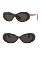 Burberry 54mm Vintage Check Cat Eye Sunglasses
