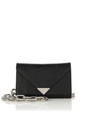 Alexander Wang Prisma Leather Envelope Chain Belt Bag