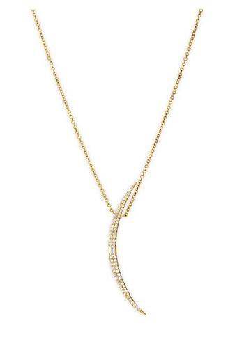 Celara 14k Yellow Gold & Diamond Long Pendant Necklace