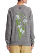 Rosie Assoulin Puff Paint Floral Sweatshirt