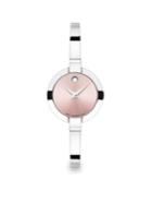 Movado Bela Stainless Steel Bangle Bracelet Watch/pink