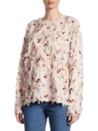 See By Chloe Floral Patterned Textured Blouse