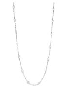 Renee Lewis 18k White Gold & Diamond Stone Chain Necklace