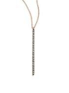 Kismet By Milka Lumiere Champagne Diamond & 14k Rose Gold Pendant Necklace