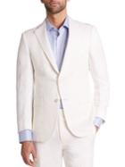 Saks Fifth Avenue Collection By Samuelsohn Classic-fit Silk & Linen Sportcoat