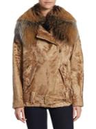 The Fur Salon Fur Moto Jacket