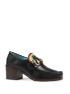 Gucci Vegas Rainbow Leather Loafer Pumps